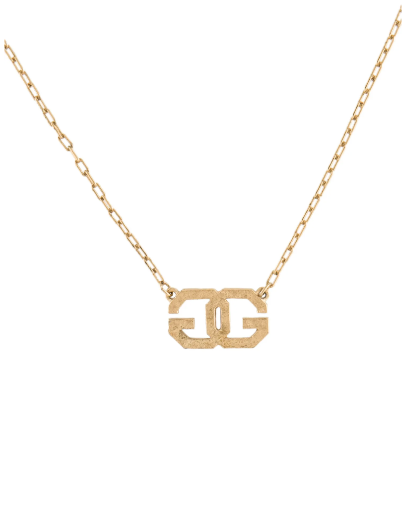 Givenchy Vintage GG Logo Pendant Necklace
