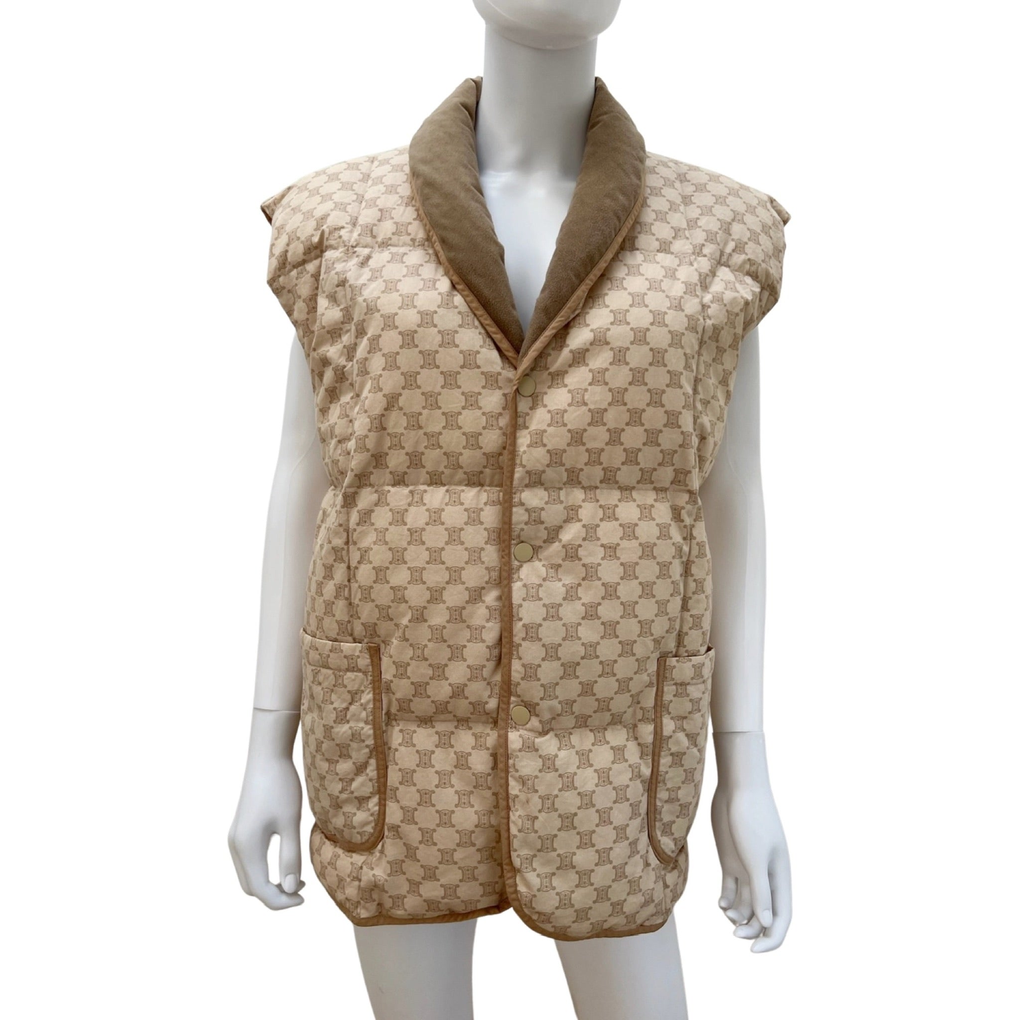 Celine - Vintage Macadam Print Puffer Vest – Gallery213